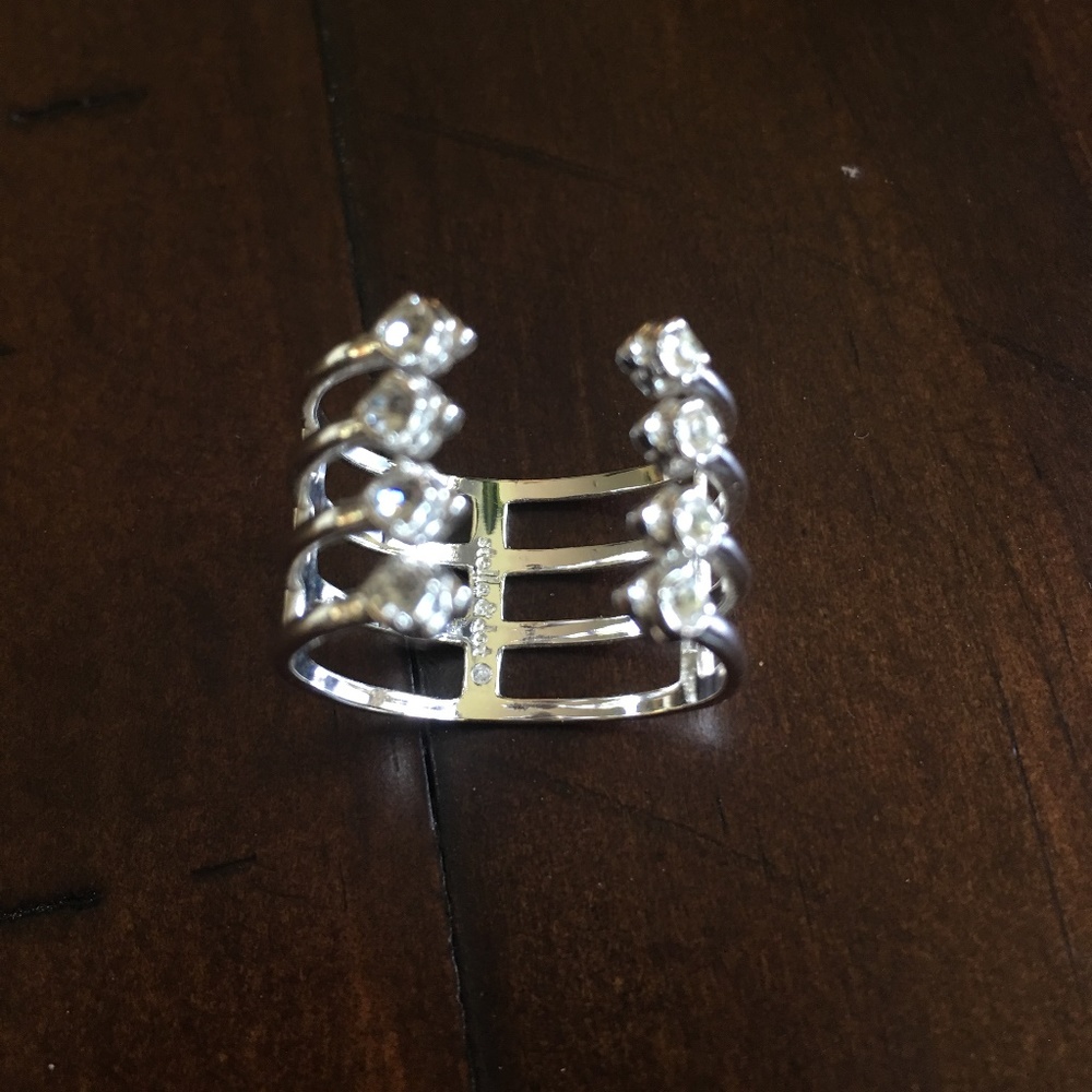 Stella and Dot Silver and Bling Ring